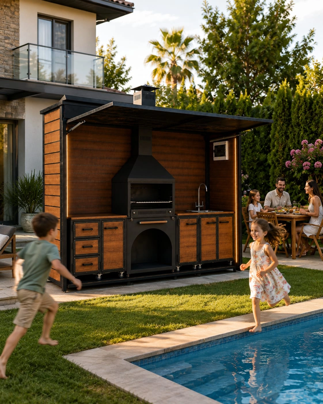 Sierra Kabinli Bahçe Mutfağı Outdoor Kitchen